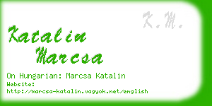 katalin marcsa business card